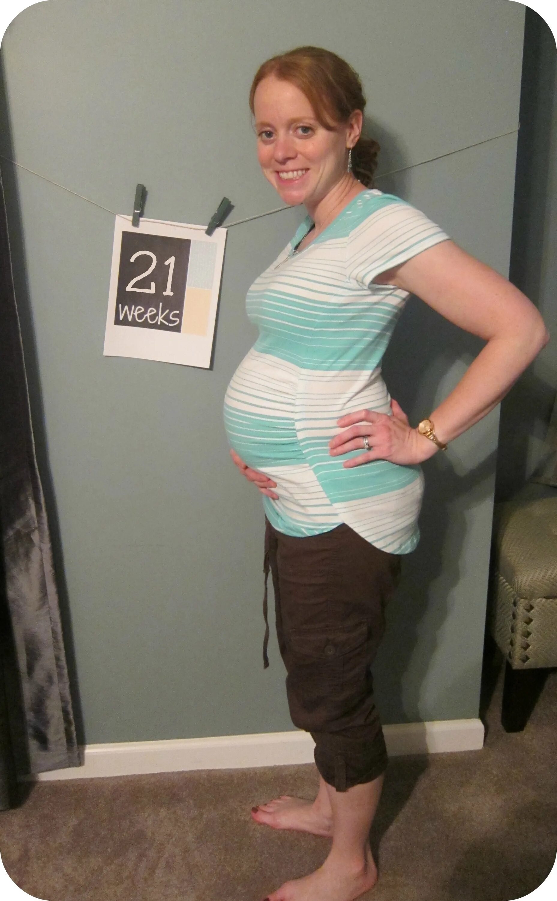 21 weeks. Живот на 21 неделе. 21неделья беременности.