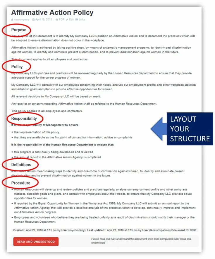 Policy guidelines