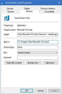 Disable gpu