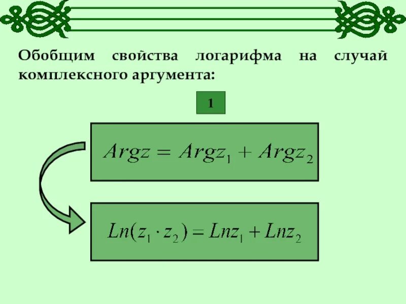 Свойства аргумента. Свойства аргумента. Свойства модуля комплексного числа. Свойства аргумента. Определяется аргумент комплексного числа.