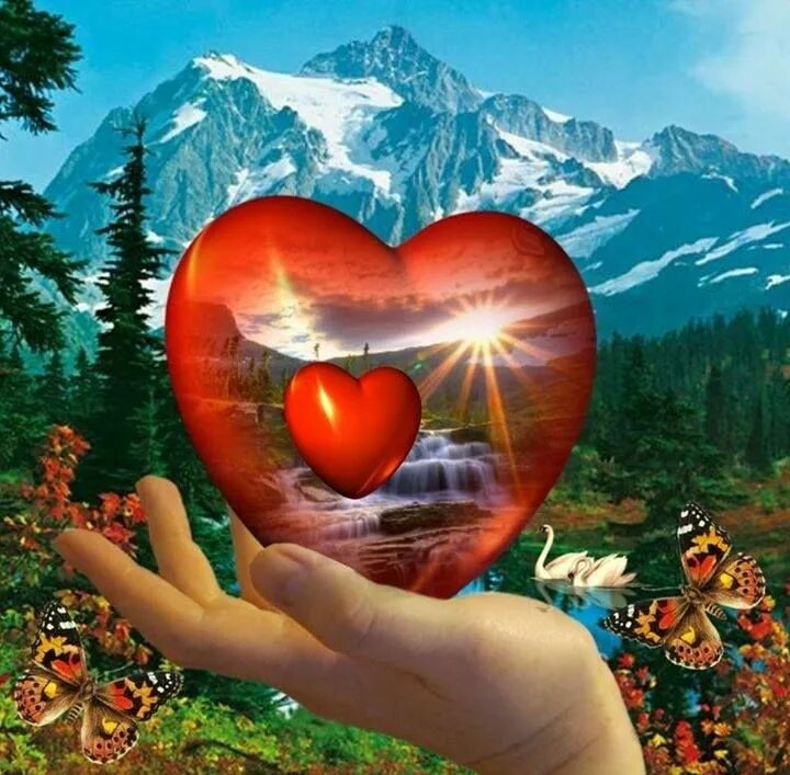 Любовь к природе. Радостное сердце. Сердце радуется. Радость в сердце. Сердцу любимая душой красивая