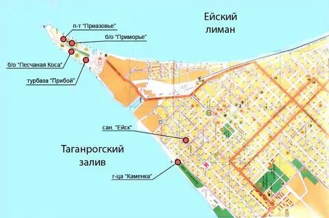 Карта г ейска краснодарского