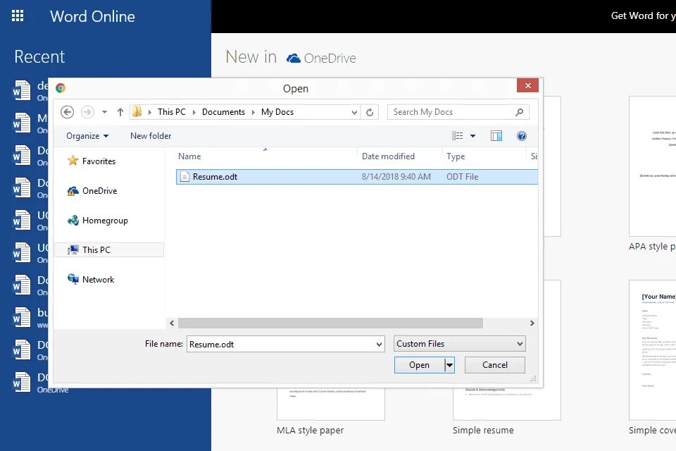 Чем открыть файл doc windows. Ворд онлайн. odt файл. открыть ворд онлайн. wordpad онлайн.