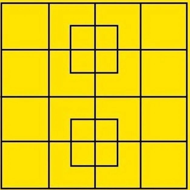 Головоломка квадраты. Квадрат внутри квадрата. Головоломка с квадратами в клетках. Квадрат с внутренними квадратиками.