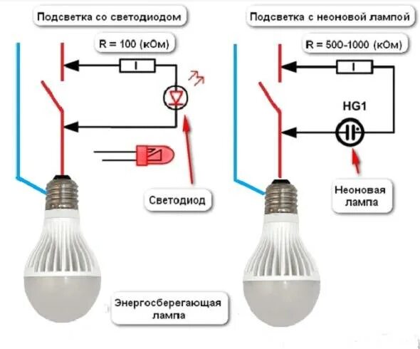 Почему не горит люстра. Схема устранения мерцания светодиодных ламп. Схема выключателя с подсветкой на светодиоде для светодиодных ламп. Схема светодиодная ламалампа выключатель. Схема мигания лампы 220в.