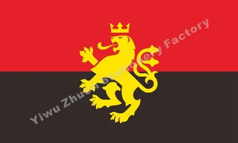 Флаг лев желтый