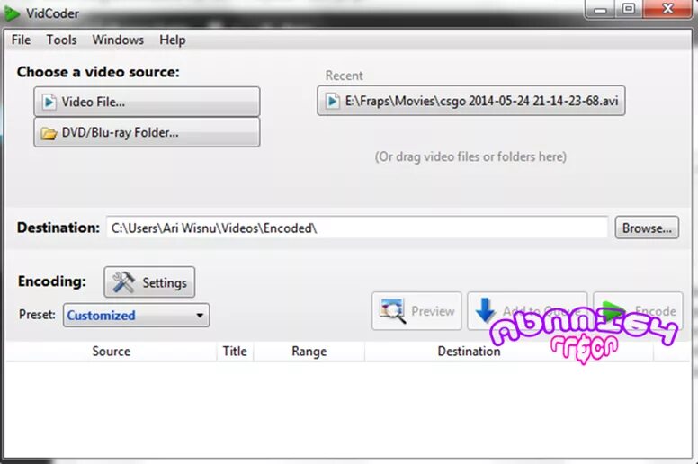 Vidcoder. Vidcoder