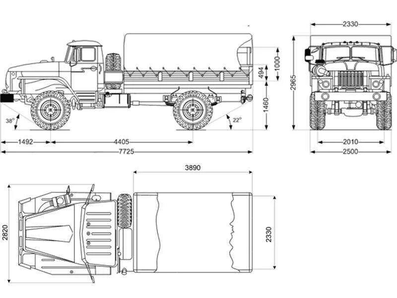 Урал 4320 седельный тягач. Габариты зил урал-4320 шасси. Габариты урал 4320 бортовой. Размер урала. Грузовик урал 4320 габариты.
