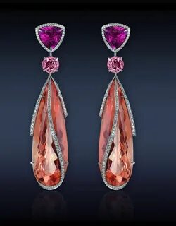 Сережки с драгоценными камнями