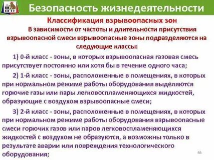 Взрывоопасные газы и пары