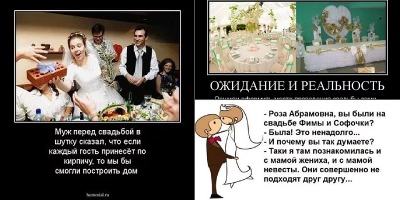 приколы про свадьбу с надписями