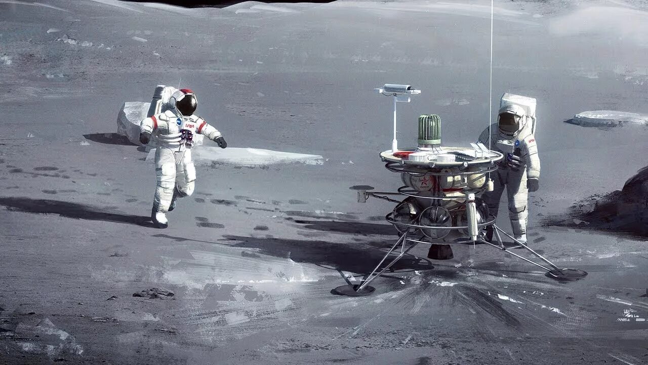 Мацей Ребиж. Космонавт на Луне. Космический исследователь. Исследование космоса. Изоляция на луне