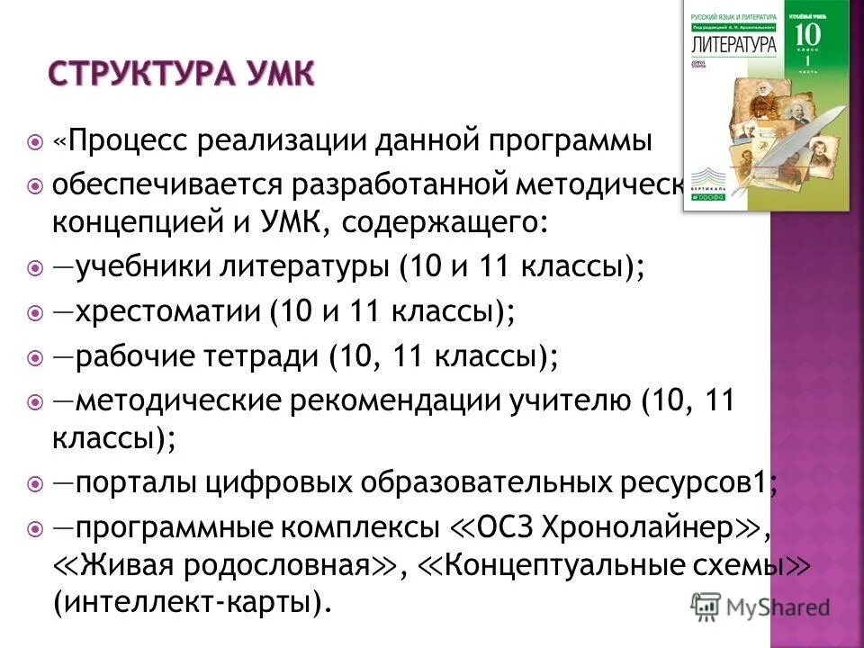 список литературы умк