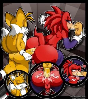 damian hodge, knuckles the echidna, tails, sega, sonic (series), highres, t...