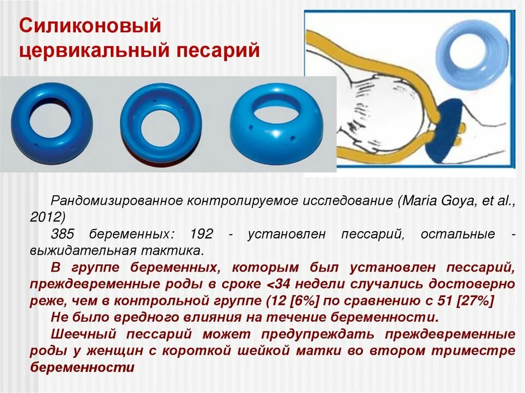 После снятия пессария через сколько