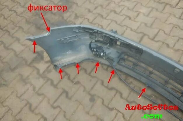 Как снять передний и задний бампер Renault Laguna 2 (2001-2007) " AutoSoftos.com