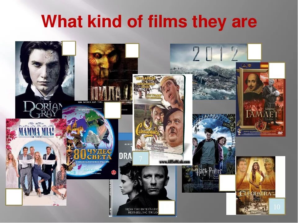 Types of films презентация. What kind of films you prefer