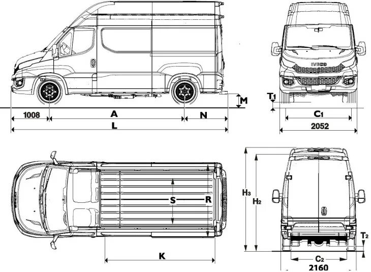 Габариты Ивеко Дейли фургон. Iveco Daily 50c15 фургон чертеж. Ивеко Дейли микроавтобус габариты. Iveco Daily габариты фургона.