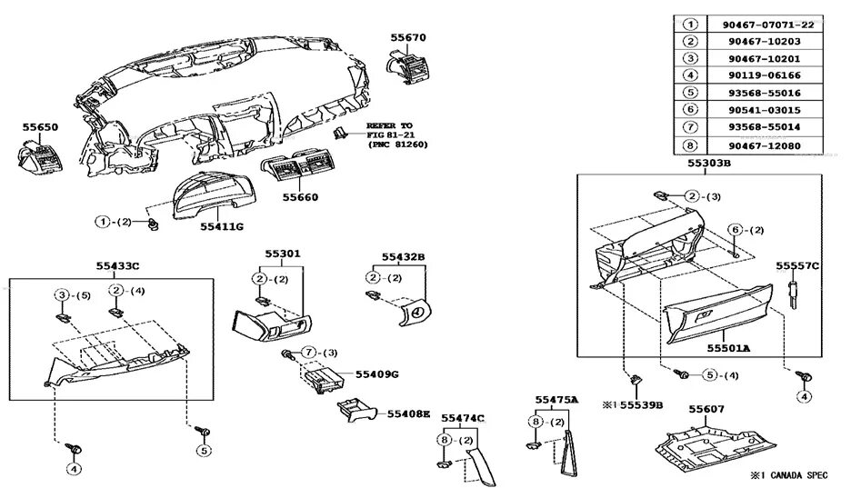 Снятие торпеды на камри V30 - Toyota Camry (XV30), 2,4 л, 2002 года другое DRIVE