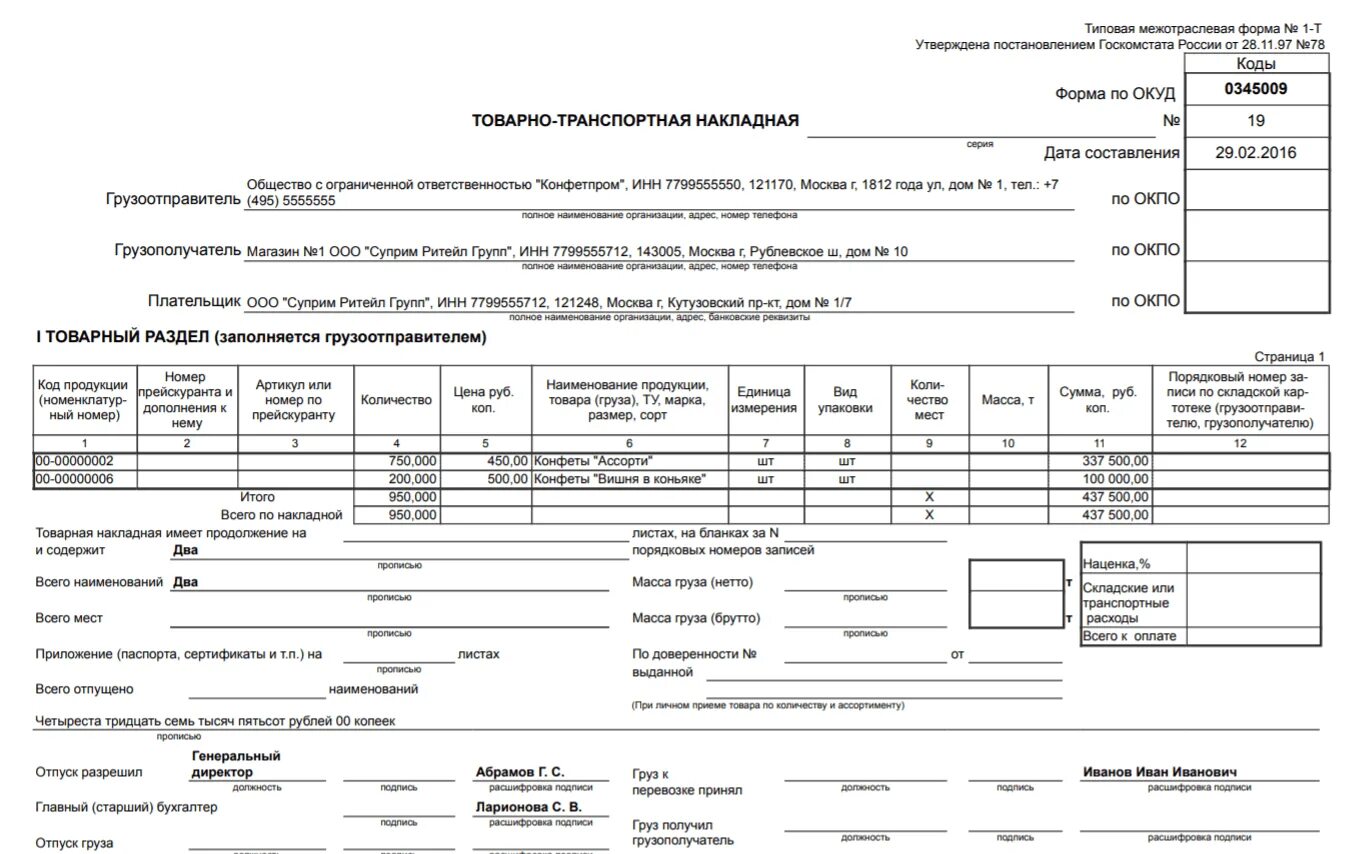 Форма товарной накладной торг-12. ТТН форма торг-12. Транспортная накладная торг 12. Товарная накладная (торг-12, код формы по ОКУД 0330212).