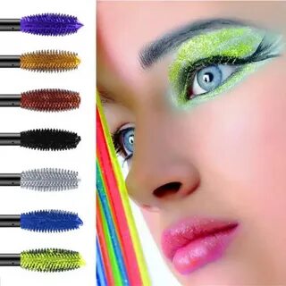 Профессиональная цветная тушь для ресниц Макияж Водостойкая быстросохнущая завив