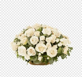 Композиция из белых роз