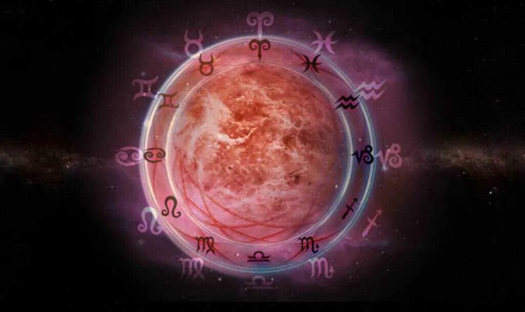 Изображение Венеры в астрологии.
