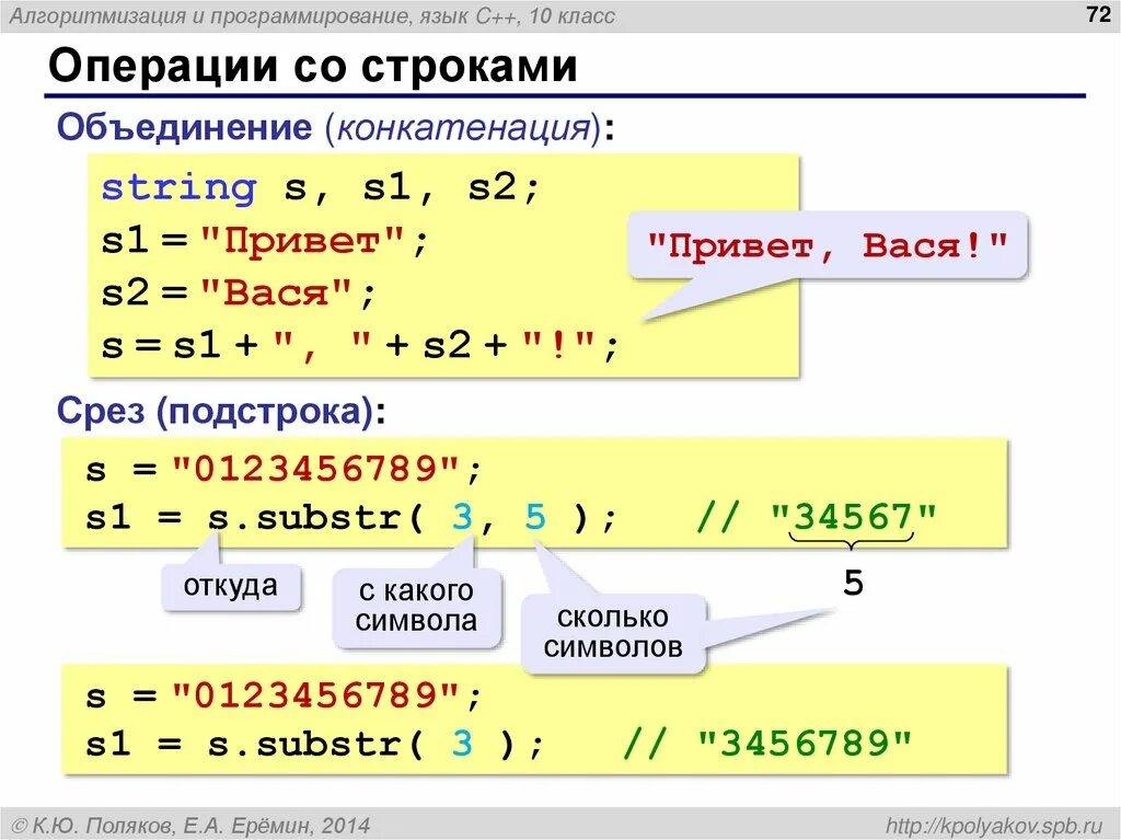 Найти количество подстрок в строке
