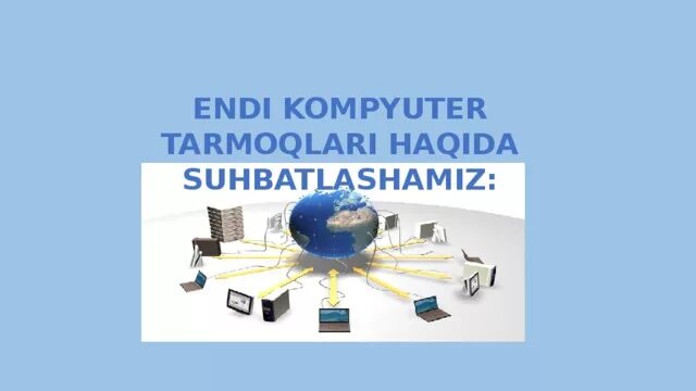 Kompyuter tarmoqlari va ularning turlari. Computer tarmoqlari. internet va internet tarmoqlari. компьютер тармоклари. global tarmoqlari.