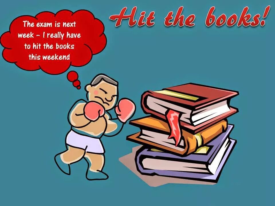 To be on the books. Hit the books. to hit the books. идиомы на английском. идиомы картинки.