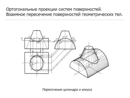 Ортогональная проекция чертеж