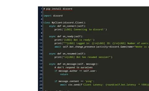 Discord coding