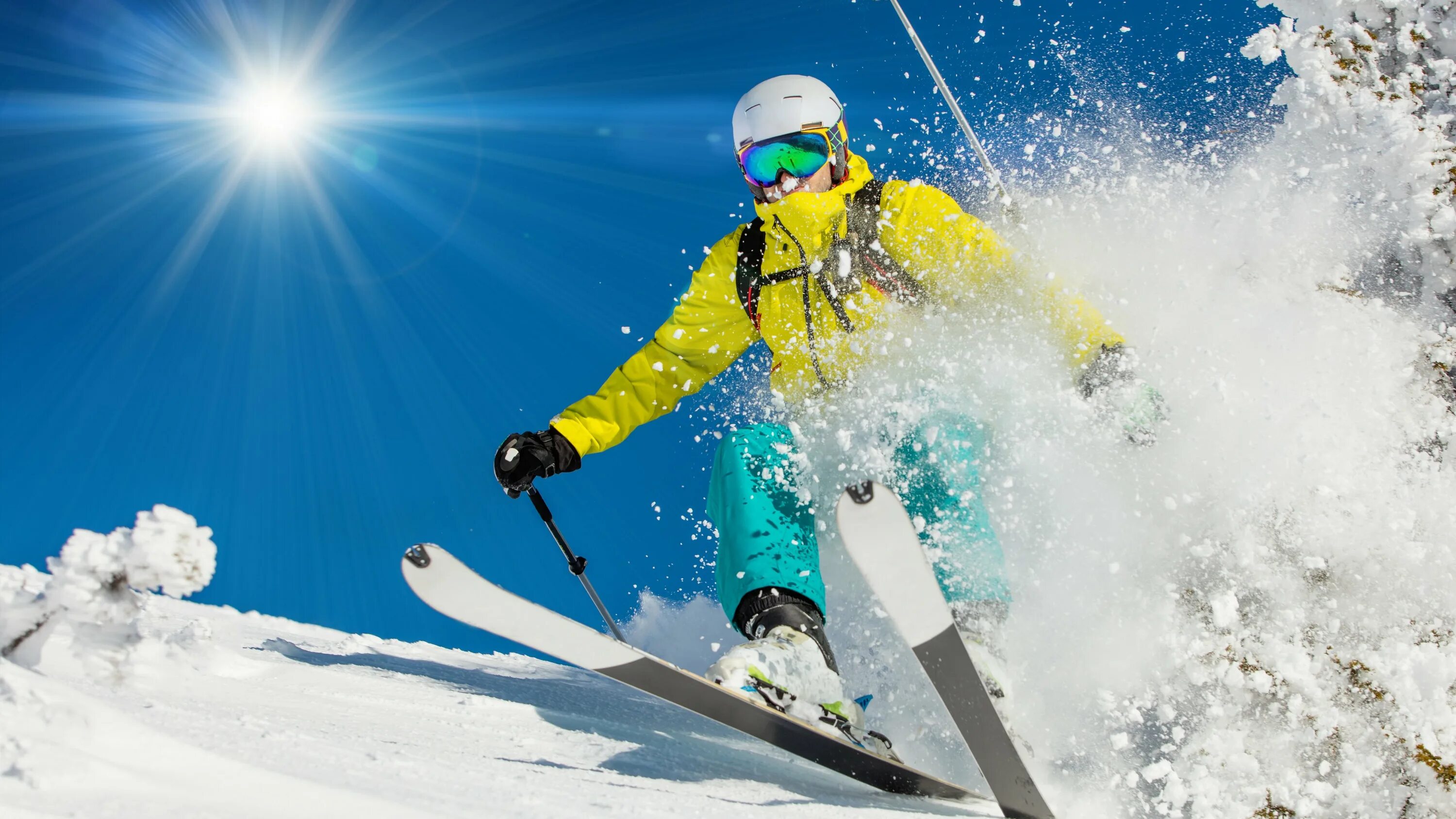 High skiing