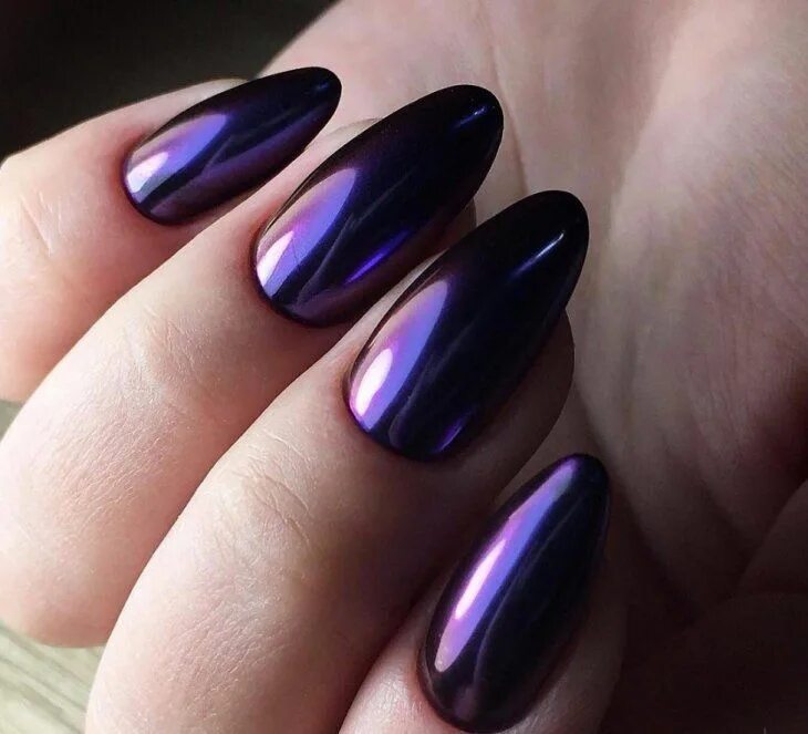 Втирка на темных ногтях фото Маникюр с втиркой: 270+ самых крутых идей year года Silver, Silver rings, Jewelr