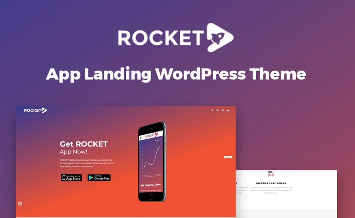 Wordpress приложение. Приложение WORDPRESS. Рокет мобайл. Шаблон вордпресс лендинг. Темы для WORDPRESS UI UX.