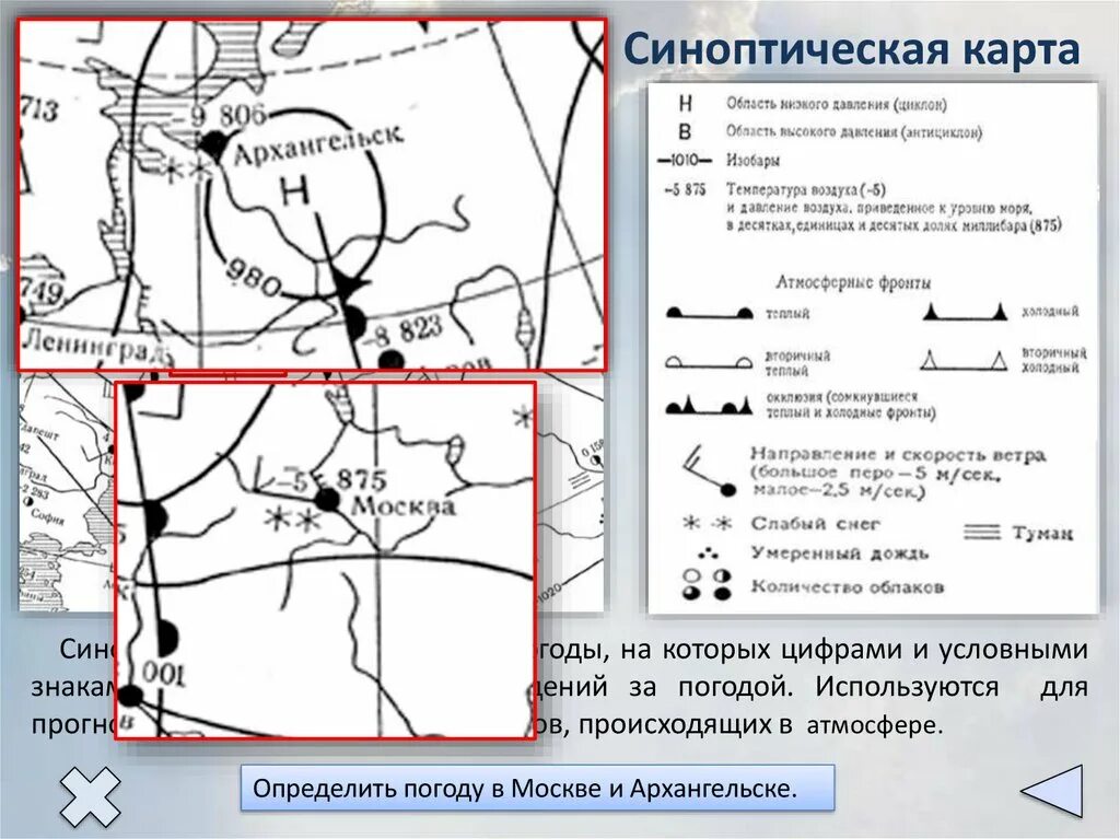 Синоптическая карта. Условные обозначения синоптической карты. Обозначения на метеорологических картах. Синоптическая карта 6 класс география.