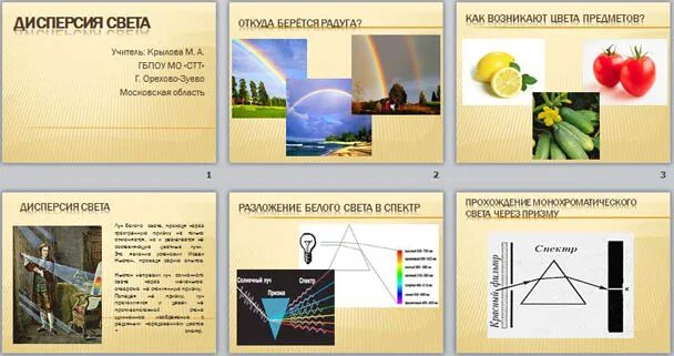 Разработка темы по физике на тему дисперсия света. Дисперсия света опыт. Дисперсия света опыт с призмой. Тест по физике дисперсия света
