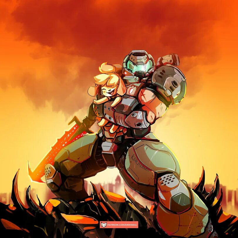 Doom кроссовер. Думгай и энимал кроссинг. думгай кроссовер.