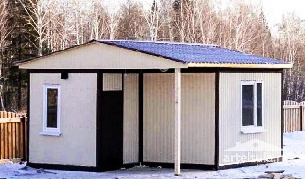 Бытовка распашонка. Бытовка металлическая (тип бк-00 6,0х2,4х2,5м). Дачный домик из металлокаркаса. Вагончик для дачи. Строительство домиков бытовок.