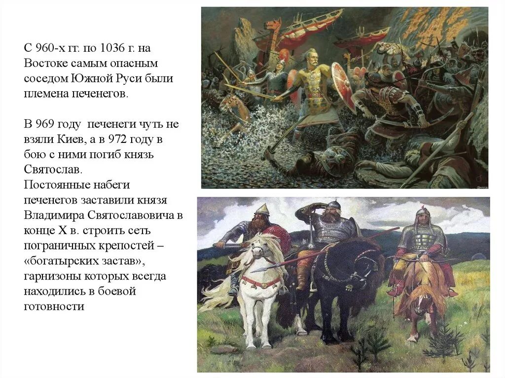 Личности связанные с борьбой против печенегов. Осада Киева печенегами 1036. Битва русских с печенегами.