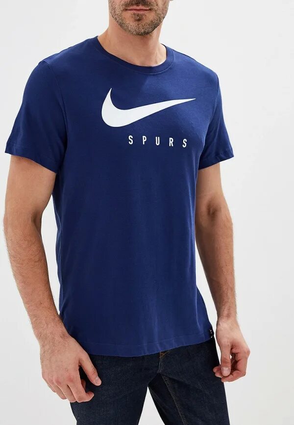 Nike Dri Fit футболка мужская синяя. Tottenham футболка найк. Майка найк мужская синяя. Синяя футболка найк ДРИ фит.
