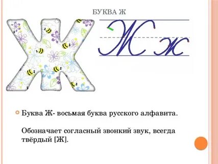 Люблю букву ж