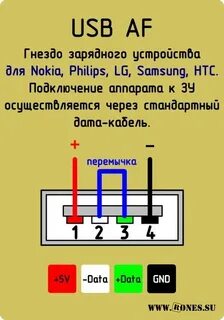 Зарядка распиновка