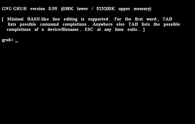 Minimal bash line editing is supported. Gnu grub version 2.02 что это. minimal grub. minimal bash like. bash like line editing is supported.
