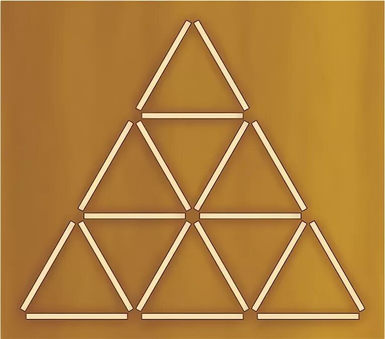 Из 9 треугольников 1. Треугольник из спичек. Треугольник из 6 спичек. 4 Треугольника из 6 спичек. Головоломка 5 спичек 5 треугольников.