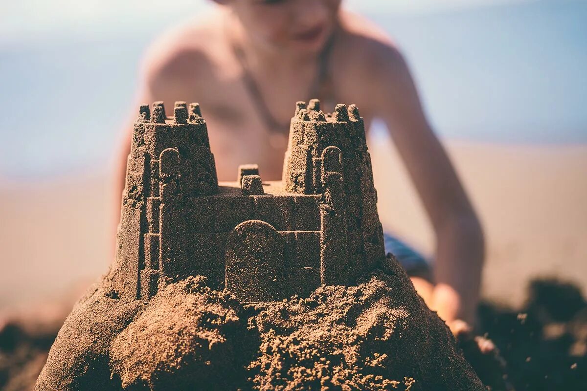 Make a sandcastle