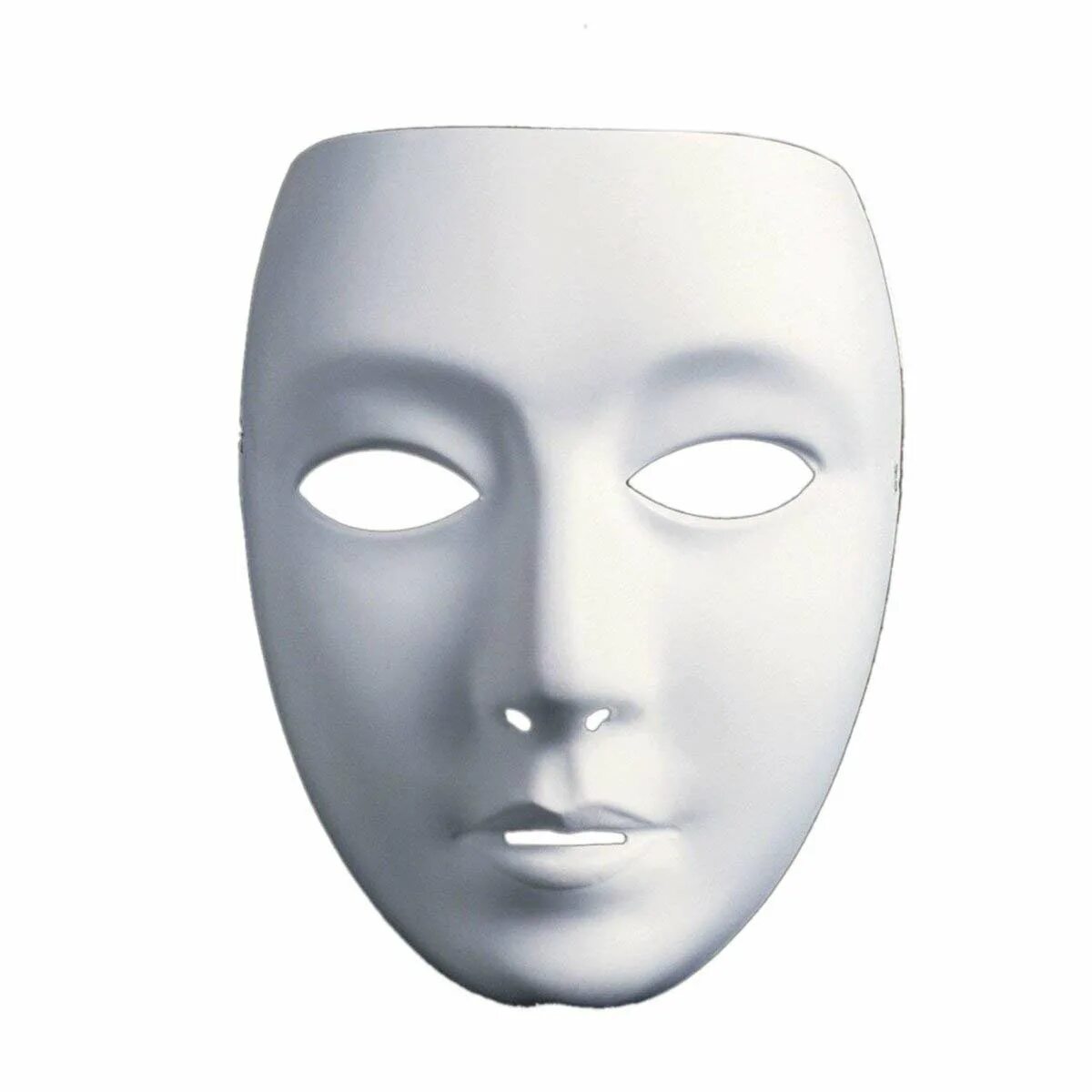 Белая театральная маска. Маска. Маска для лица. Белая фарфоровая маска.