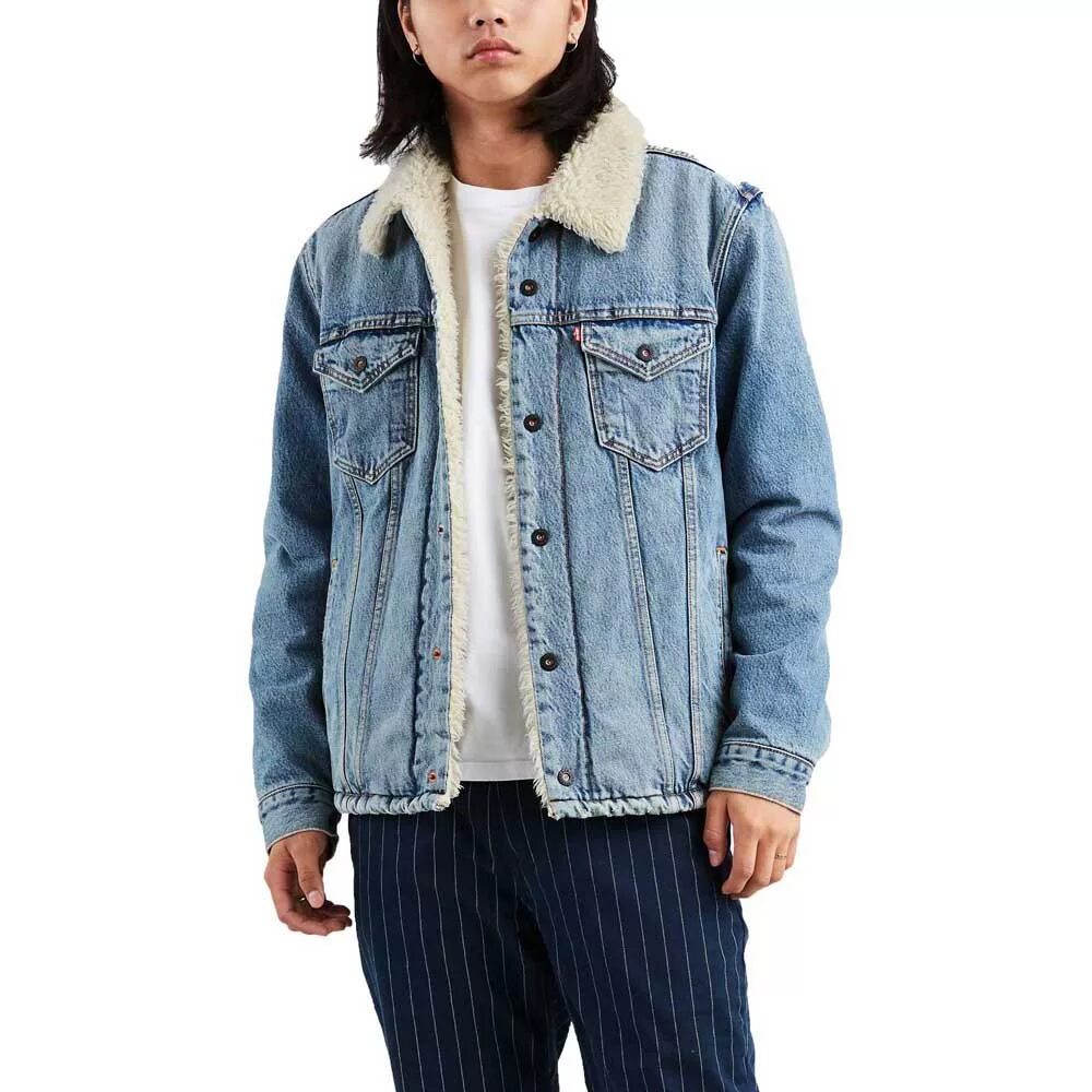 Шерпа левайс мужская. Куртка Левис шерпа. Куртка Sherpa Trucker. Levi's Sherpa Trucker Jacket. Куртка шерпа мужская