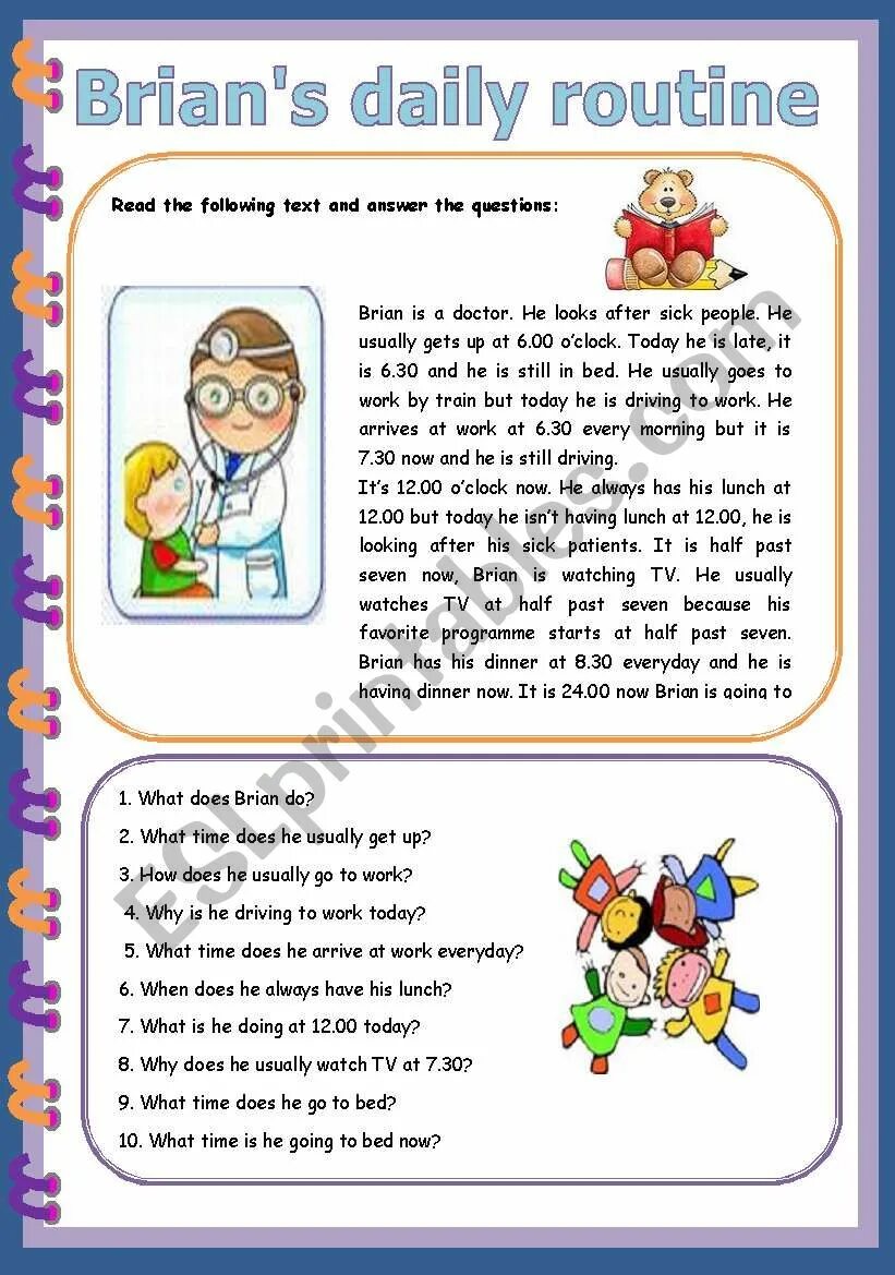 Reading routine. Daily routine reading comprehension. текст daily routine. daily routine reading worksheets. daily routine reading for kids.