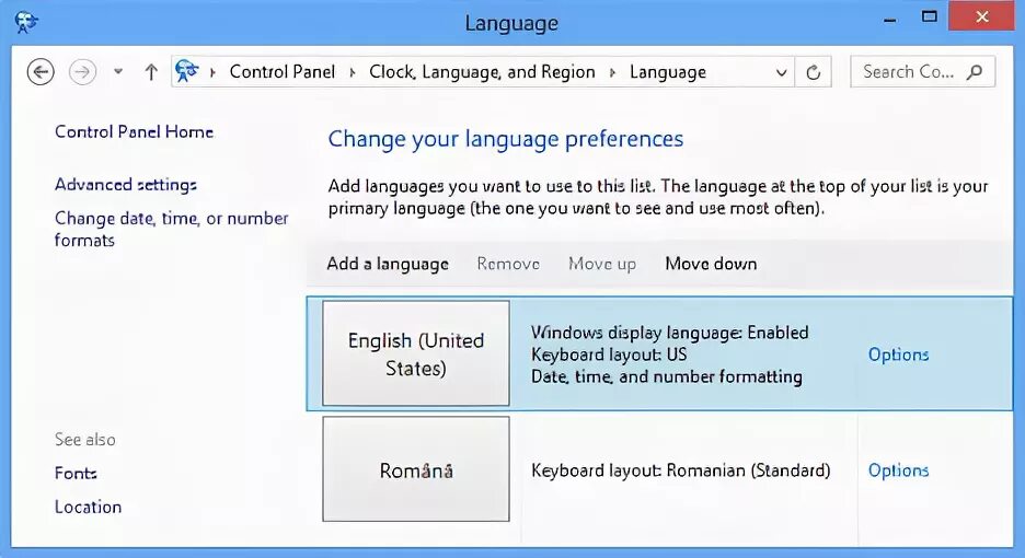 Remove language. Remove language